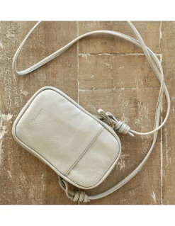 Women'S Leather Bag^MONPIEL Leather Nano Bag Nudos Platinum