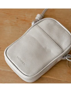 Women'S Leather Bag^MONPIEL Leather Nano Bag Nudos Platinum