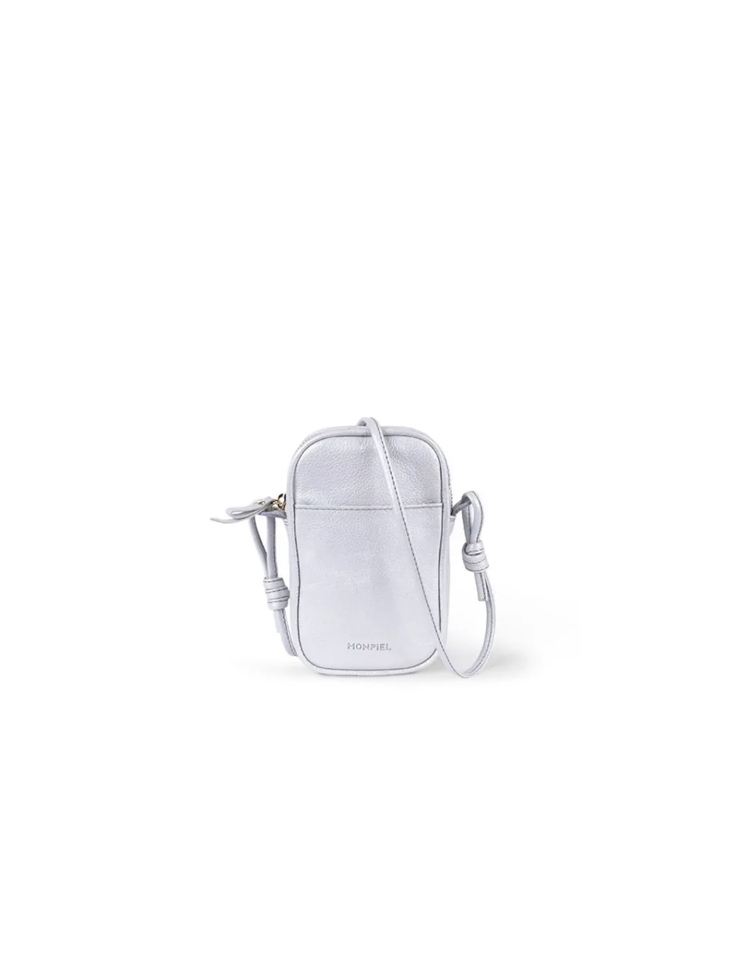 Women'S Leather Bag^MONPIEL Leather Nano Bag Nudos Platinum