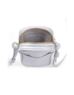 Women'S Leather Bag^MONPIEL Leather Nano Bag Nudos Platinum