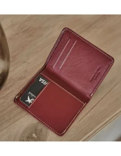 Men'S Leather Wallets^MONPIEL Leather Small Men'S Wallet Mini Burgundy
