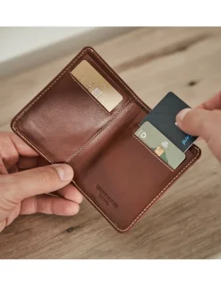 Men'S Leather Wallets^MONPIEL Leather Small Men'S Wallet Mini Havana