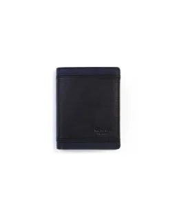 Men'S Leather Wallets^MONPIEL Leather Wallet With Purse Lago Black