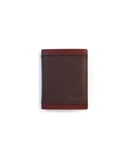 Men'S Leather Wallets^MONPIEL Leather Wallet With Purse Lago Brown