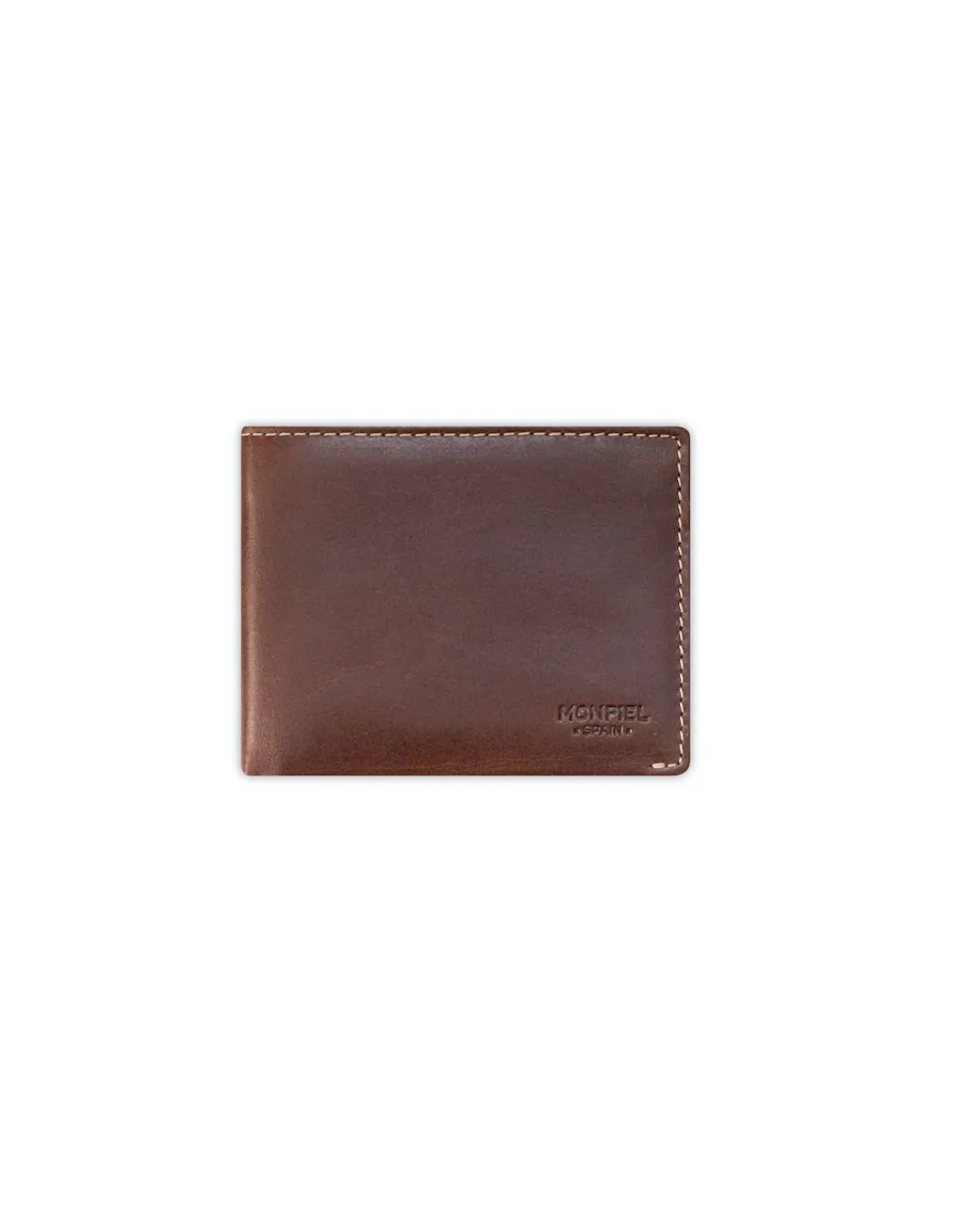 Men'S Leather Wallets^MONPIEL Man Leather Bifold Wallet Mini Brown