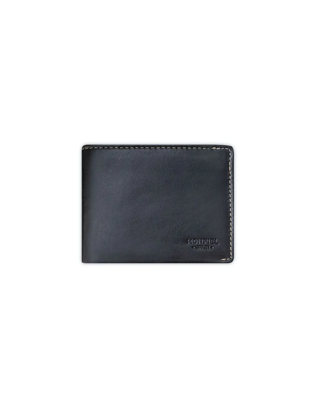 Men'S Leather Wallets^MONPIEL Man Leather Bifold Wallet Mini Black
