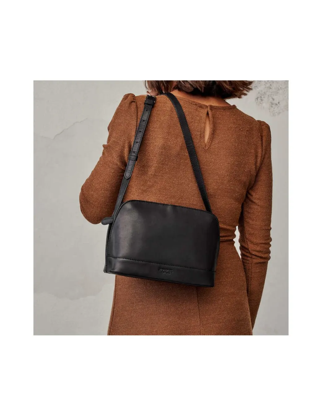 Women'S Leather Bag^MONPIEL Medium Leather Bag Black