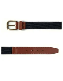 Men'S Leather Belts^MONPIEL Men Elastic Belt Navy