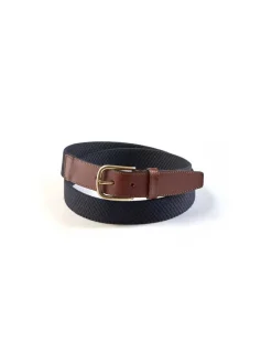 Men'S Leather Belts^MONPIEL Men Elastic Belt Navy