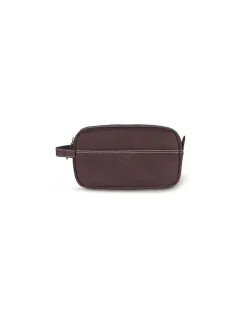 Other Accessories^MONPIEL Men'S Leather Toiletry Bag - Handbag Hunter Brown