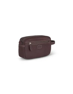 Other Accessories^MONPIEL Men'S Leather Toiletry Bag - Handbag Hunter Brown