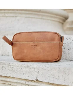 Other Accessories^MONPIEL Men'S Leather Toiletry Bag - Handbag Hunter Havana