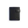 Men'S Leather Wallets^MONPIEL Men'S Leather Wallet With Loop And Purse Lago Black
