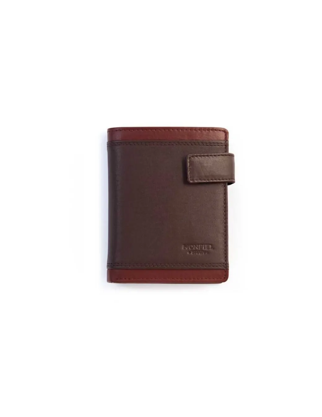 Men'S Leather Wallets^MONPIEL Men'S Leather Wallet With Loop And Purse Lago Brown