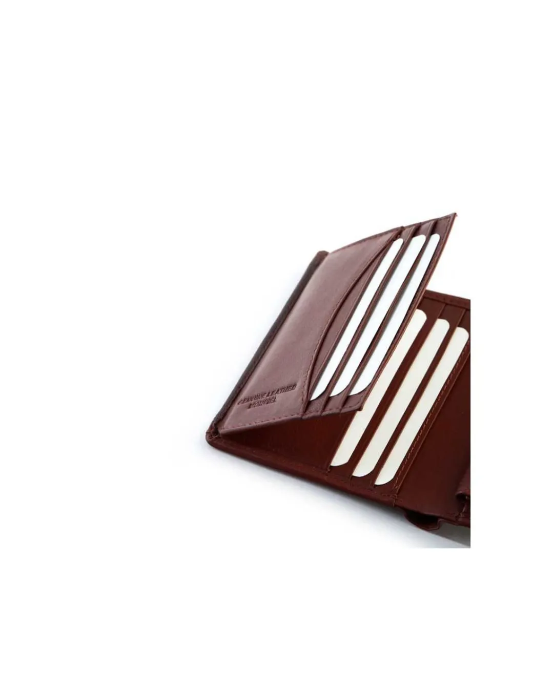 Men'S Leather Wallets^MONPIEL Men'S Leather Wallet With Loop And Purse Lago Brown