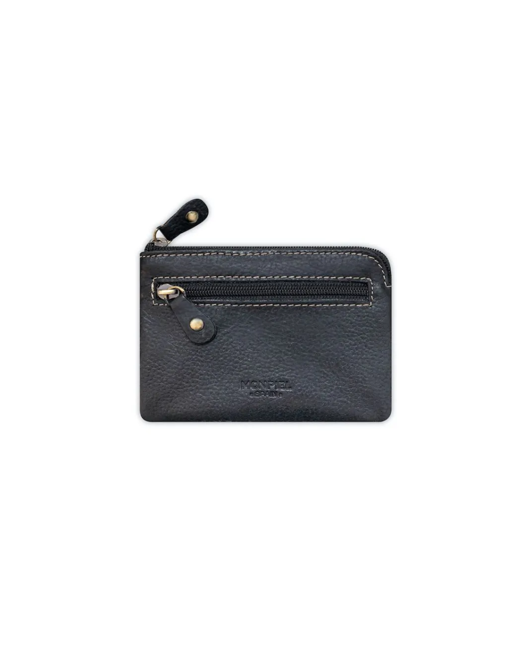 Men'S Leather Purse^MONPIEL Men'S Pocket Purse Black
