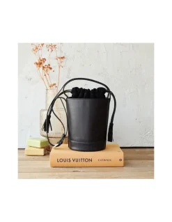 Women'S Leather Bag^MONPIEL Mini Bucket Round Bag Black