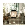 Women'S Leather Bag^MONPIEL Mini Canvas Round Bucket Bag Black