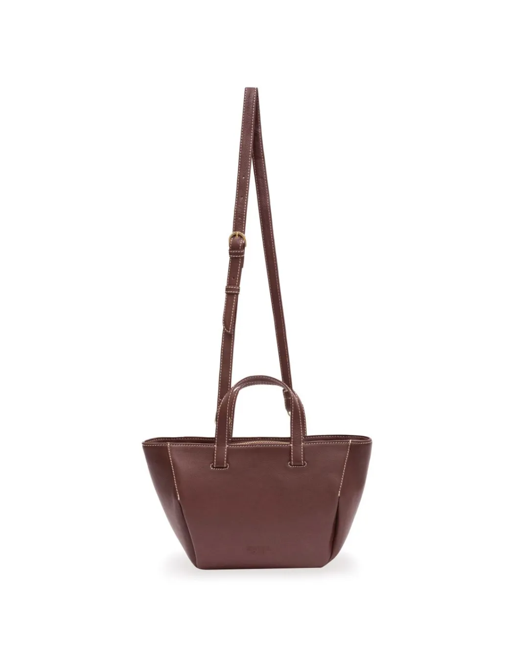 Women'S Leather Bag^MONPIEL Mini Leather Basket Bag Maroon