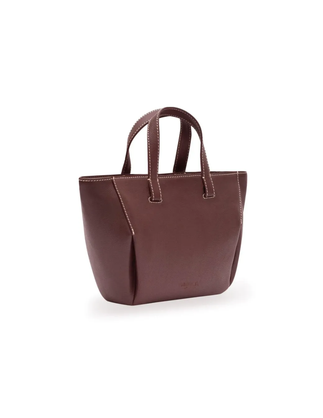 Women'S Leather Bag^MONPIEL Mini Leather Basket Bag Maroon