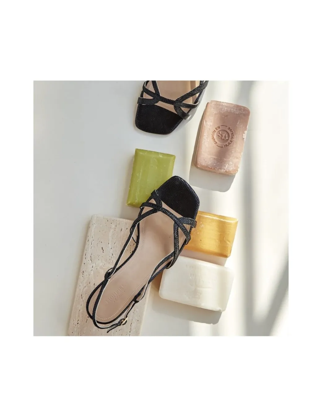 Women'S Heeled Sandals^MONPIEL Petra Rectangular Heel Sandal Black