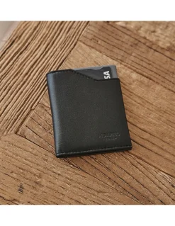 Men'S Leather Wallets^MONPIEL Pocket Wallet Black