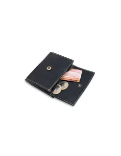 Men'S Leather Wallets^MONPIEL Pocket Wallet With Purse Black
