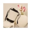 Women'S Leather Bag^MONPIEL Round Canvas Bucket Bag Black