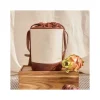 Women'S Leather Bag^MONPIEL Round Canvas Bucket Bag Leather
