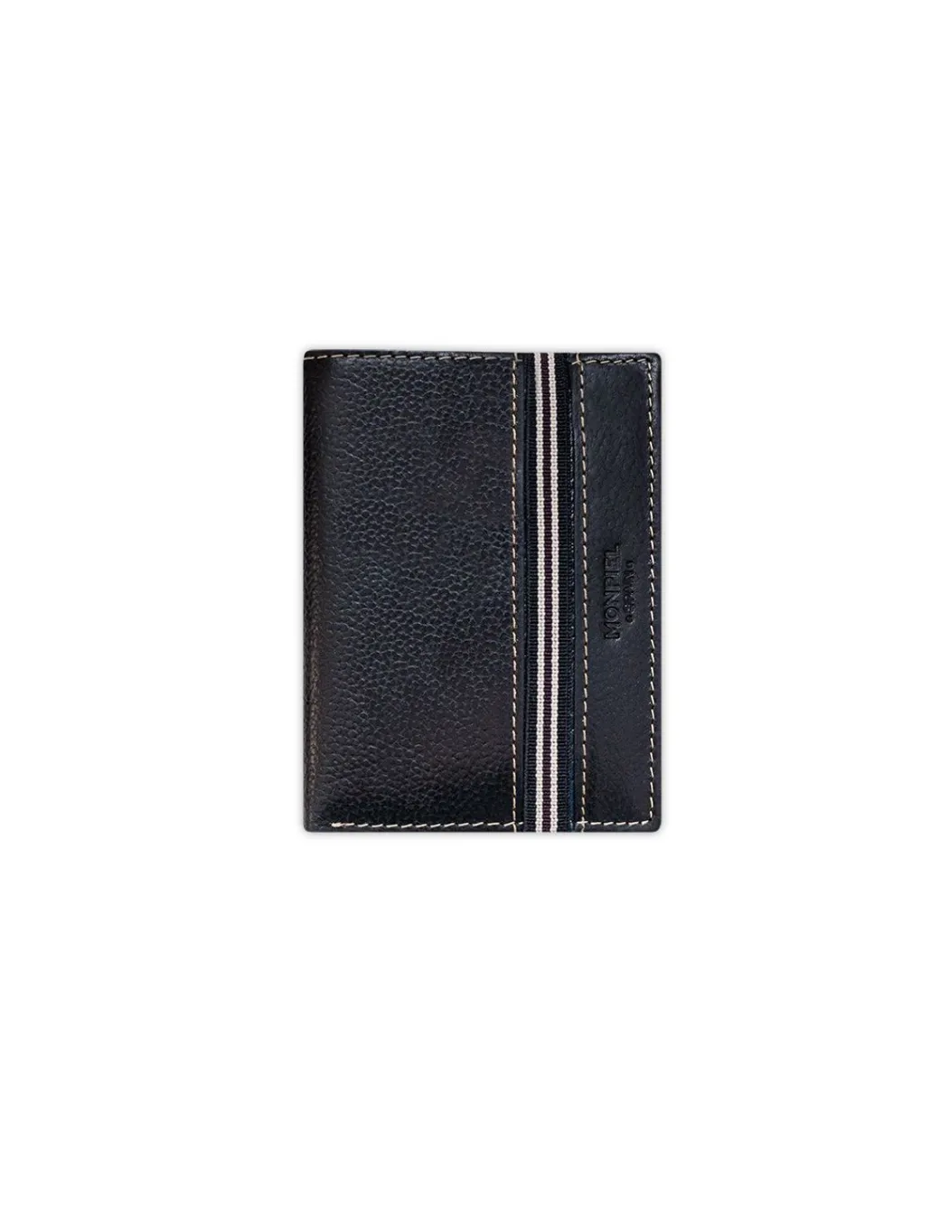 Men'S Leather Wallets^MONPIEL Rubber Wallet Billfold Black