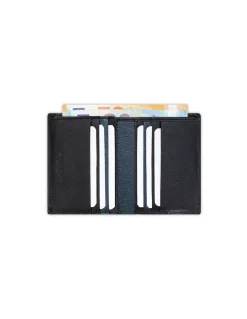 Men'S Leather Wallets^MONPIEL Rubber Wallet Billfold Black