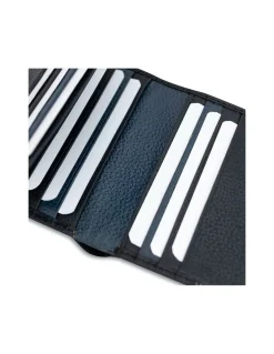 Men'S Leather Wallets^MONPIEL Rubber Wallet Billfold Black