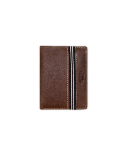 Men'S Leather Wallets^MONPIEL Rubber Wallet Billfold Brown