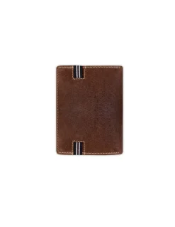 Men'S Leather Wallets^MONPIEL Rubber Wallet Billfold Brown