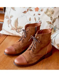 Leather Booty Woman^MONPIEL Satur Women'S Ankle Boot With Laces Leather
