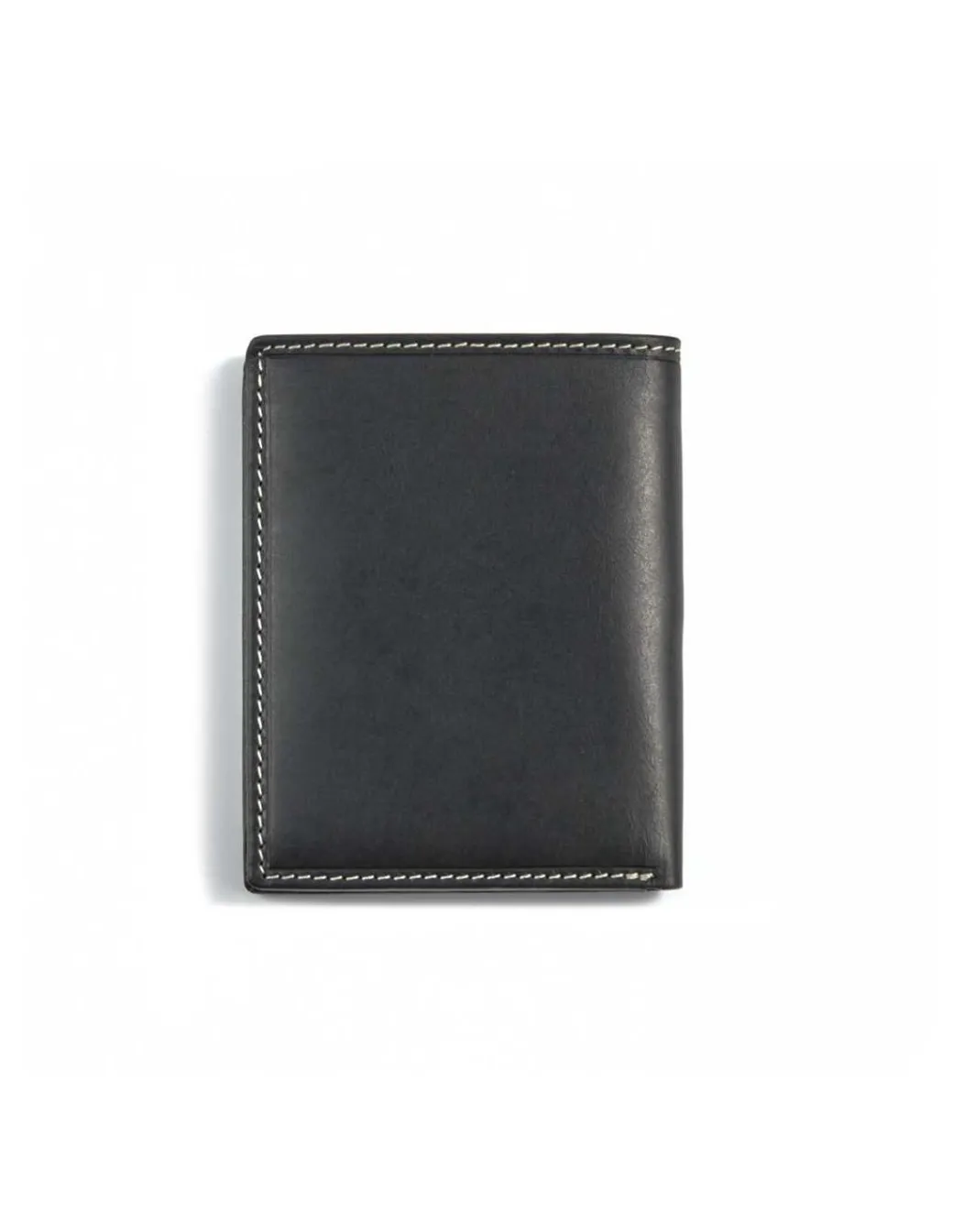 Men'S Leather Wallets^MONPIEL Simple Central Logo Wallet Black