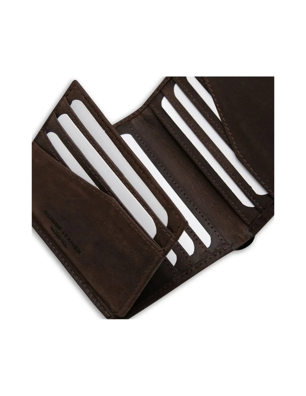 Men'S Leather Wallets^MONPIEL Simple Logo Patch Wallet Brown