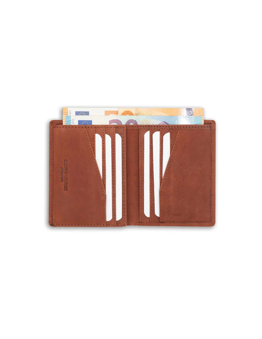 Men'S Leather Wallets^MONPIEL Simple Logo Patch Wallet Havana