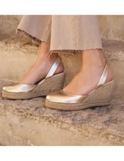 Espadrille^MONPIEL Siros Leather Wedge Espadrille