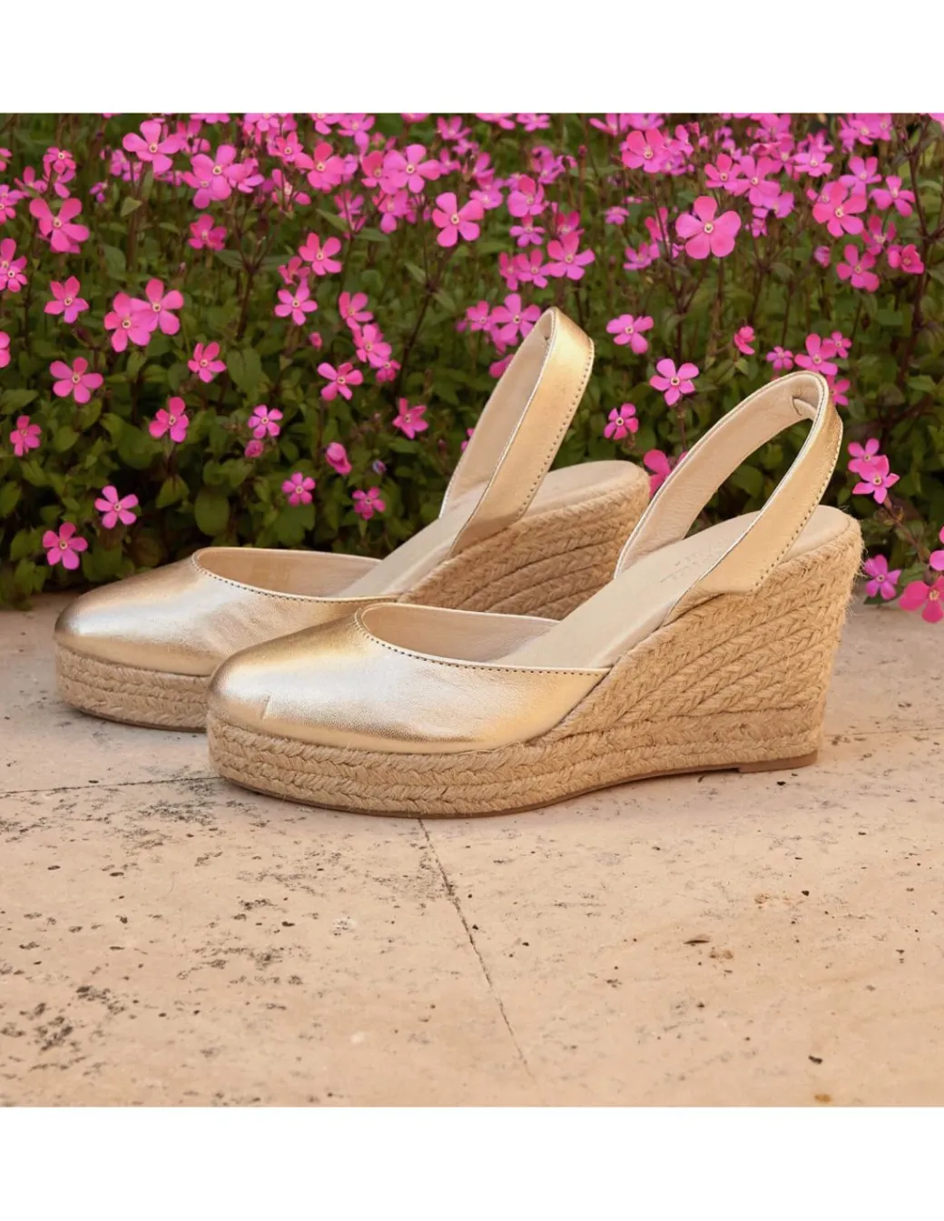 Espadrille^MONPIEL Siros Leather Wedge Espadrille