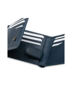 Men'S Leather Wallets^MONPIEL Small American Wallet Blue