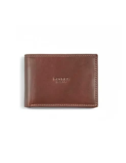 Men'S Leather Wallets^MONPIEL Small American Wallet Simple Central Logo Leather