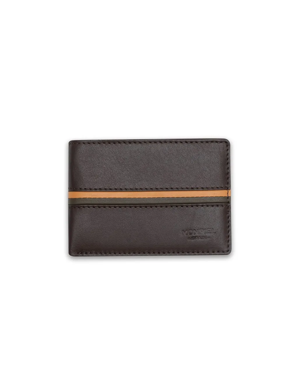 Men'S Leather Wallets^MONPIEL Small American Wallet With Wallet Brown