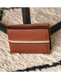 Men'S Leather Wallets^MONPIEL Small American Wallet With Wallet Havana
