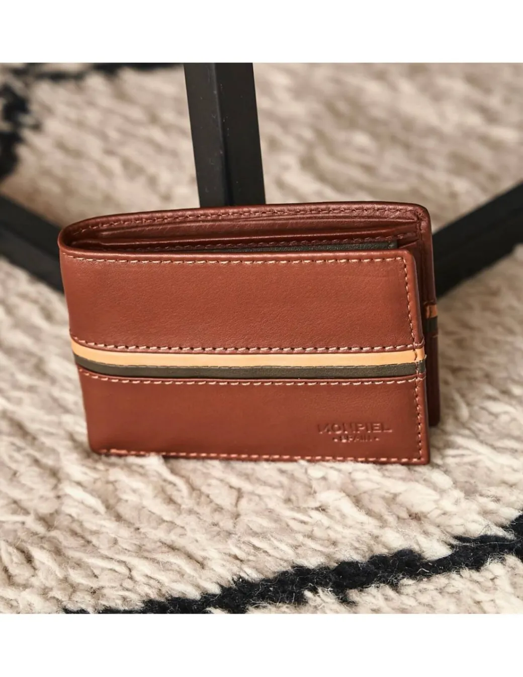 Men'S Leather Wallets^MONPIEL Small American Wallet With Wallet Havana