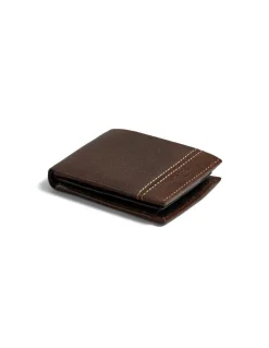 Men'S Leather Wallets^MONPIEL Small American With Two Tone Purse Brown