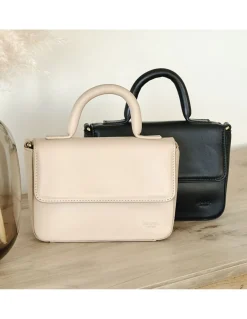Women'S Leather Bag^MONPIEL Small Armored Leather Bag Beige