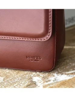 Women'S Leather Bag^MONPIEL Small Armored Leather Bag Brown