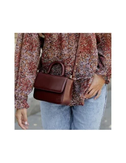 Women'S Leather Bag^MONPIEL Small Armored Leather Bag Brown