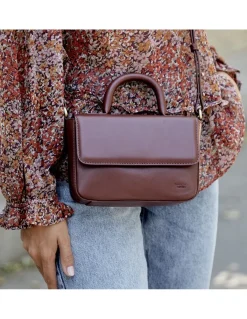 Women'S Leather Bag^MONPIEL Small Armored Leather Bag Brown